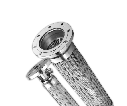 Industrial Metal Hose — Corrugated Foreground